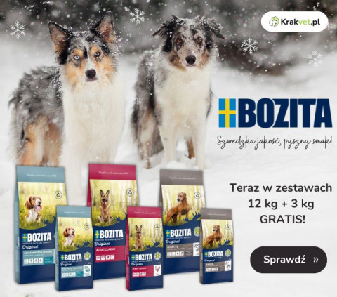 Karma dla psa Bozita 12 kg + 3 kg GRATIS!