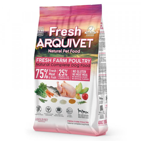 ARQUIVET Fresh Kurczak i Ryba Oceaniczna - półwilgotna karma dla psa - 2,5 kg