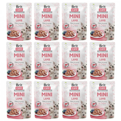 BRIT Care Mini Puppy Lamb - mokra karma dla psa - 12x85 g