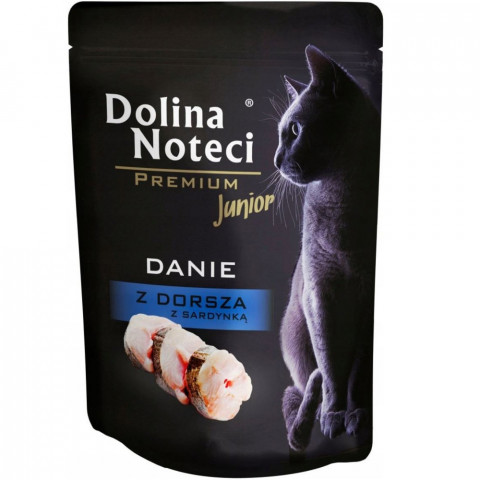 DOLINA NOTECI Premium Danie z dorszem i sardynką - mokra karma dla kociąt - 85g