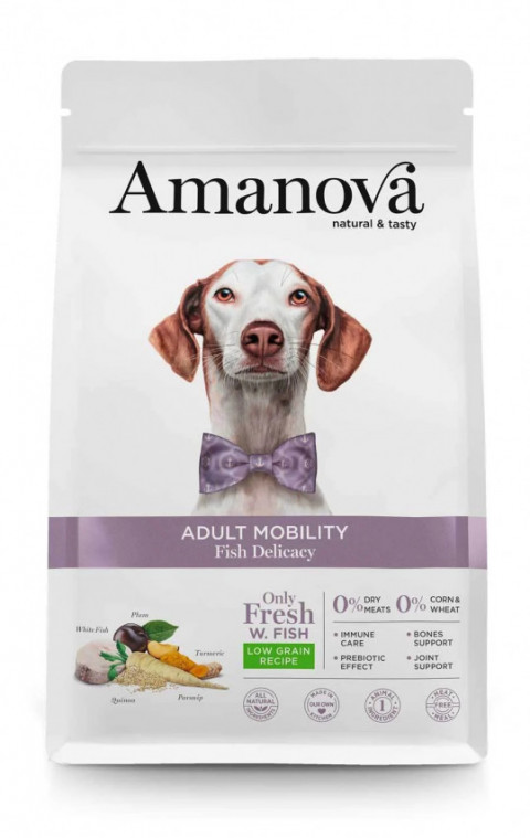 AMANOVA Adult Mobility Fish Delicacy - sucha karma dla psa - 2kg