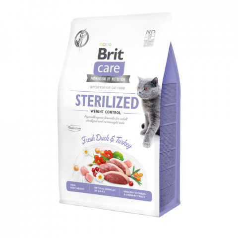 Brit Care Cat Grain-Free Weight Control - sucha karma dla kota - 7 kg