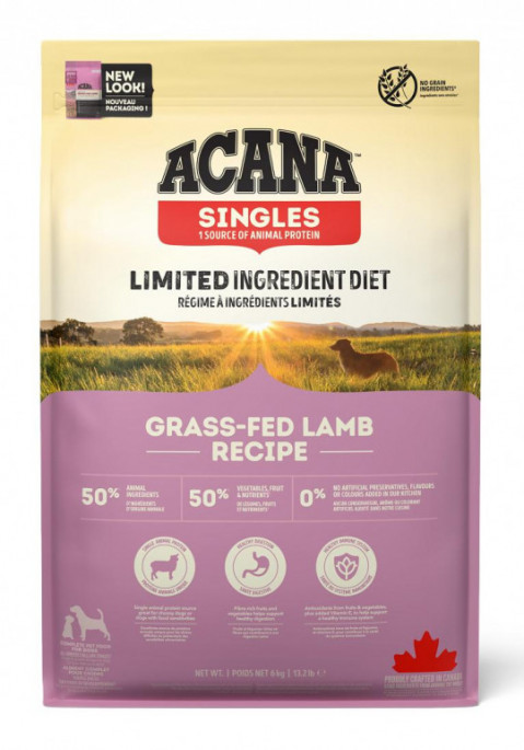 ACANA Singles Grass-Fed Lamb - sucha karma dla psa - 6kg