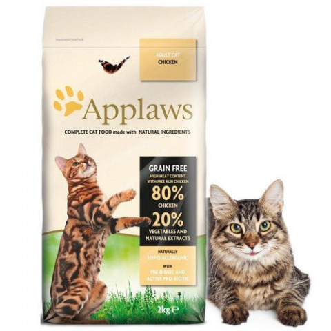 APPLAWS CAT Kurczak - karma dla kotów z wysoką zawartością mięsa - 2kg