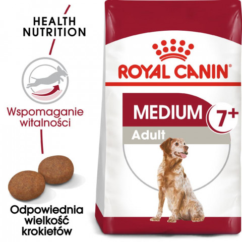Royal Canin SHN Medium Adult 7+ - sucha karma dla psa dorosłego - 15 kg