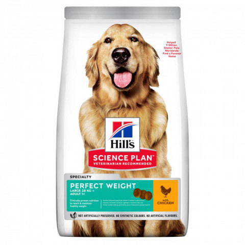 HILL'S Science Plan Canine Adult Perfect Weight Large Breed Kurczak - sucha karma dla psa - 12kg