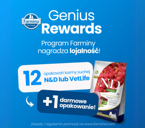 Poznaj program lojalnościowy Farmina Genius Rewards!