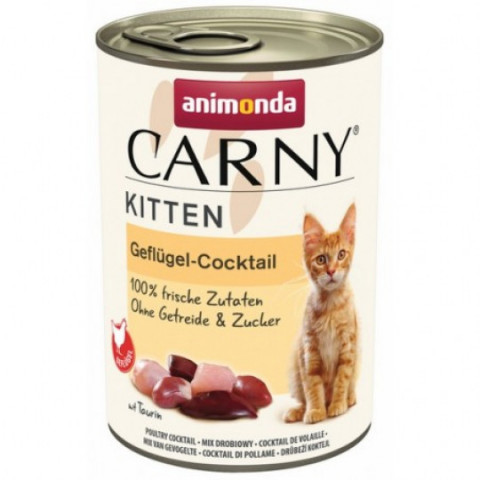 ANIMONDA Carny Kitten koktail drobiowy - mokra karma dla kociąt - 400g