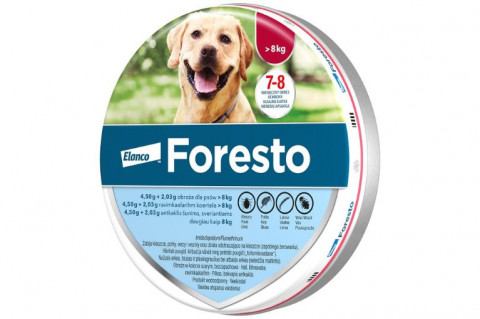 Elanco Foresto Obroża przeciw pchłom i kleszczom dla psów powyżej 8 kg
