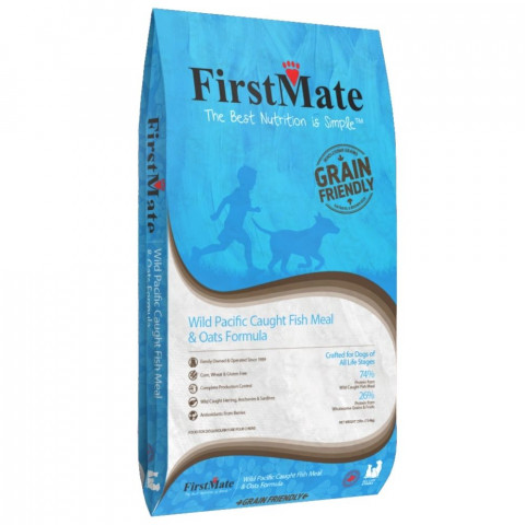 FirstMate Grain-Friendly Wild Pacific Caught Fish & Oats Formula - sucha karma dla psa - 11,4 kg