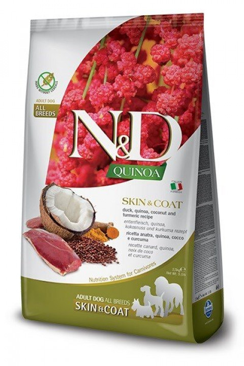 FARMINA N&D Quinoa Skin & Coat Duck - sucha karma dla psa - 7kg