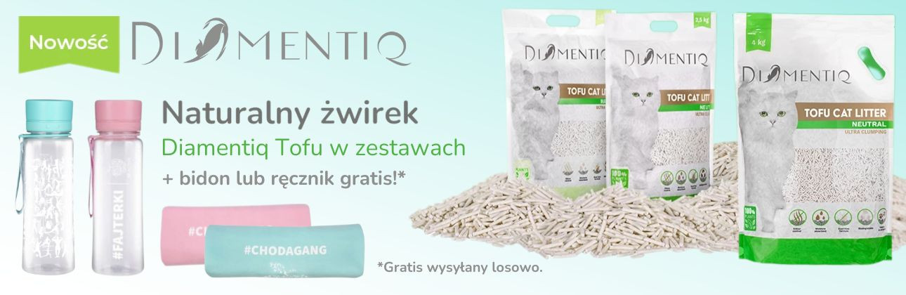 [KATEGORIA - żwirek roślinny dla kota] Diamentiq tofu promocja