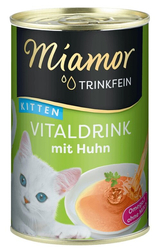 MIAMOR Trinkfein Kitten Vitaldrink z kurczakiem - przysmak dla kota - 135 ml